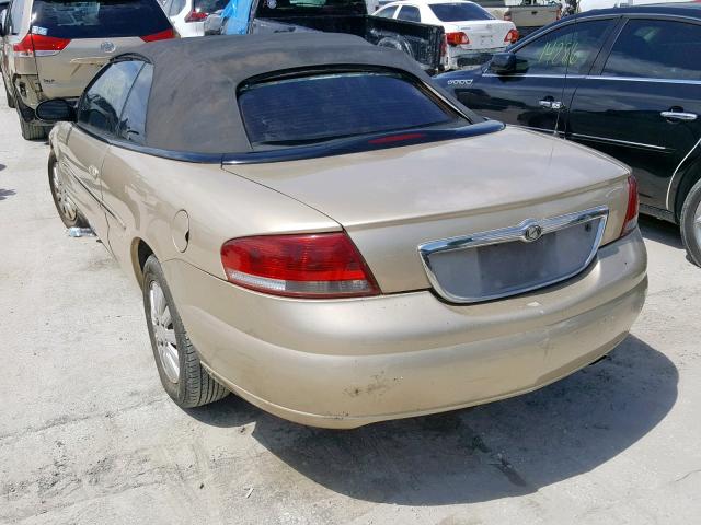 1C3EL45U71N556315 - 2001 CHRYSLER SEBRING LX GOLD photo 3