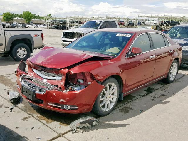 1G1ZE5E19BF215151 - 2011 CHEVROLET MALIBU LTZ წითელი ფოტო 2