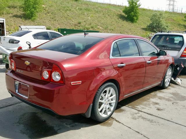 1G1ZE5E19BF215151 - 2011 CHEVROLET MALIBU LTZ წითელი ფოტო 4