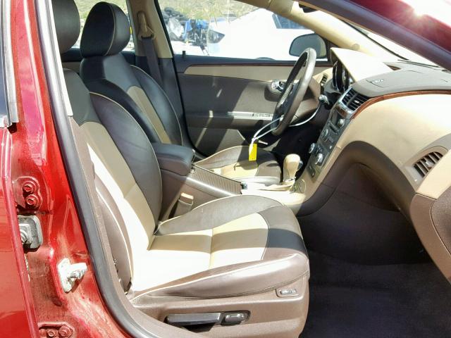 1G1ZE5E19BF215151 - 2011 CHEVROLET MALIBU LTZ წითელი ფოტო 5