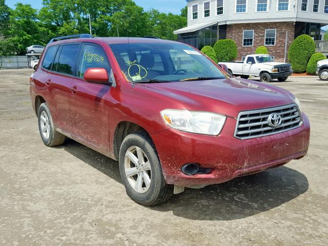 JTEES41A982036893 - 2008 TOYOTA HIGHLANDER RED photo 1