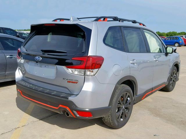 JF2SKAPC5KH465517 - 2019 SUBARU FORESTER S SILVER photo 4