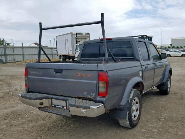 1N6ED27TXYC421270 - 2000 NISSAN FRONTIER C GRAY photo 4