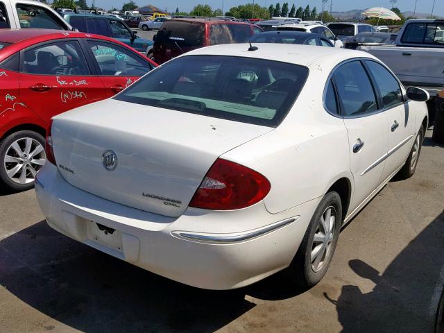 2G4WD582561223032 - 2006 BUICK LACROSSE C WHITE photo 4