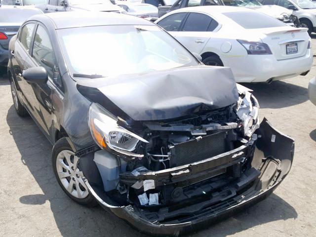 KNADM4A31E6407820 - 2014 KIA RIO LX BLACK photo 1