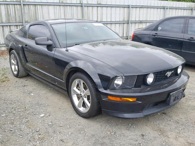 1ZVHT82H075234600 - 2007 FORD MUSTANG GT BLACK photo 1