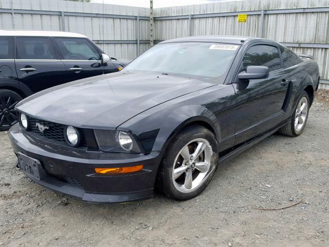 1ZVHT82H075234600 - 2007 FORD MUSTANG GT BLACK photo 2