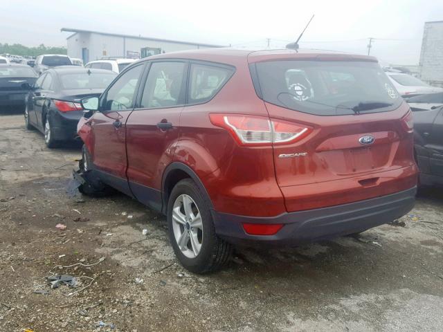 1FMCU0F7XFUC57217 - 2015 FORD ESCAPE S RED photo 3