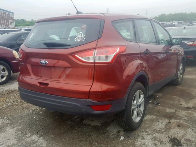 1FMCU0F7XFUC57217 - 2015 FORD ESCAPE S RED photo 4