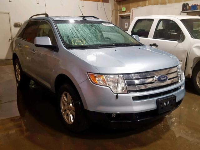 2FMDK48C48BA29833 - 2008 FORD EDGE SEL BLUE photo 1