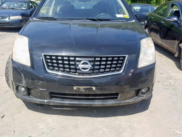 3N1AB61E98L607348 - 2008 NISSAN SENTRA 2.0 BLACK photo 9