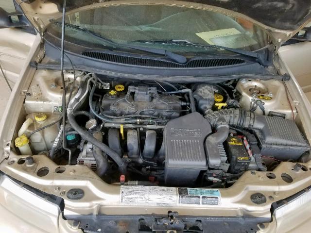 1B3EJ46C6YN213353 - 2000 DODGE STRATUS SE GOLD photo 7