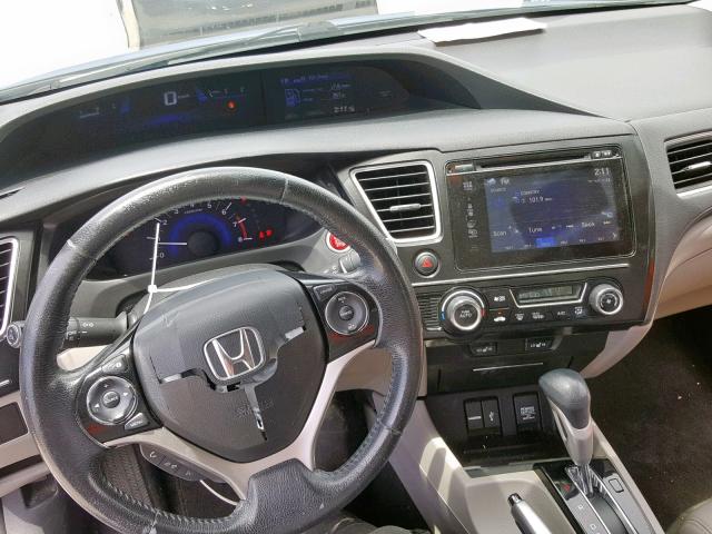 19XFB2F9XFE037871 - 2015 HONDA CIVIC EXL BLUE photo 9