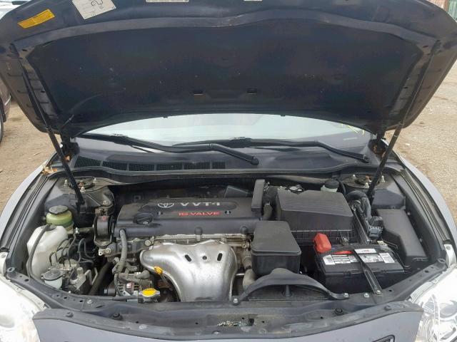 JTNBE46K473069210 - 2007 TOYOTA CAMRY NEW GRAY photo 7