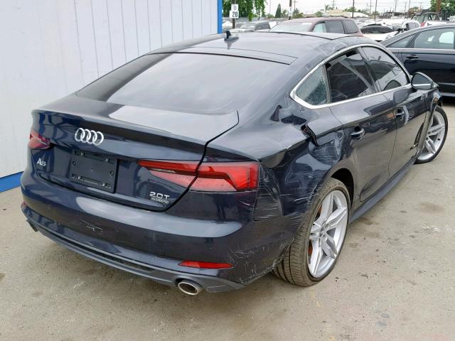 WAUFNCF56JA081482 - 2018 AUDI A5 PRESTIG BLUE photo 4