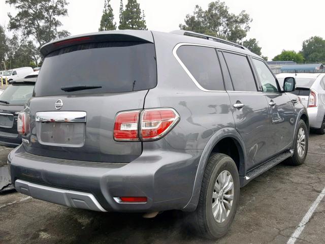 JN8AY2ND3H9009954 - 2017 NISSAN ARMADA SV GRAY photo 4