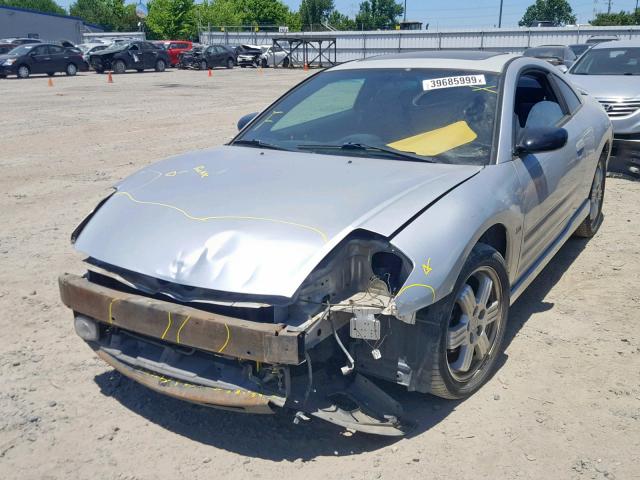 4A3AC84L6YE093570 - 2000 MITSUBISHI ECLIPSE GT SILVER photo 2