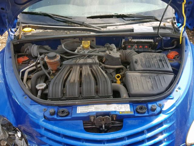 3C4FY58B14T343902 - 2004 CHRYSLER PT CRUISER BLUE photo 7