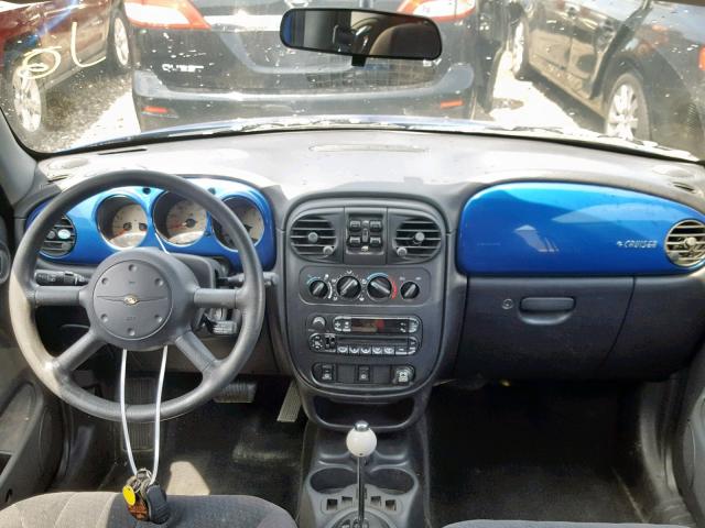 3C4FY58B14T343902 - 2004 CHRYSLER PT CRUISER BLUE photo 9