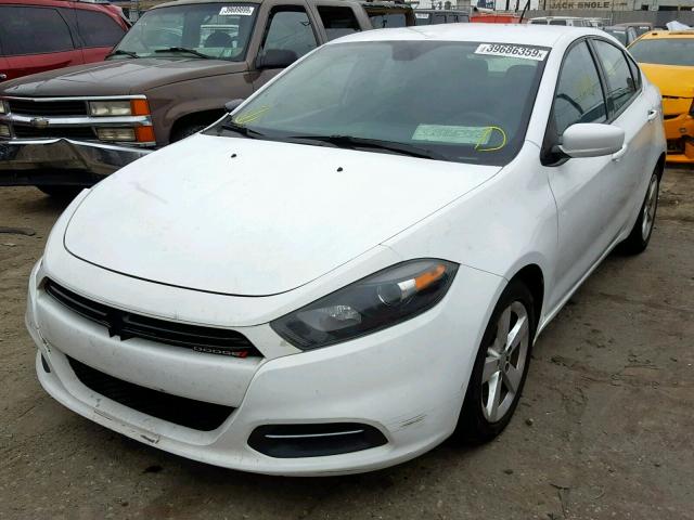 1C3CDFBB8FD370041 - 2015 DODGE DART SXT WHITE photo 2