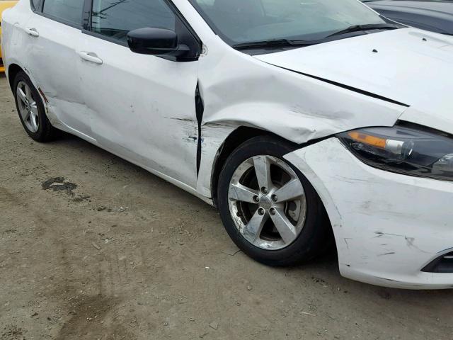 1C3CDFBB8FD370041 - 2015 DODGE DART SXT WHITE photo 9