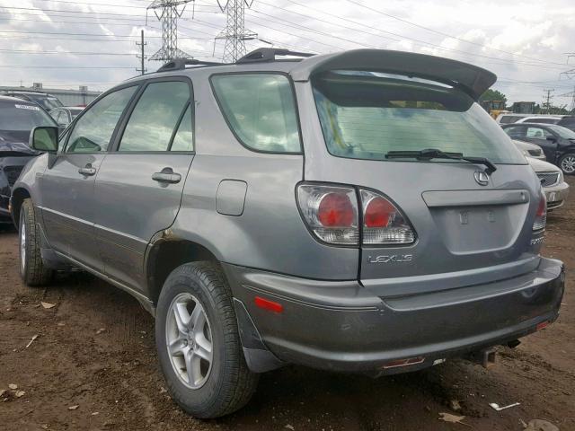 JT6HF10U6Y0162129 - 2000 LEXUS RX 300 GRAY photo 3