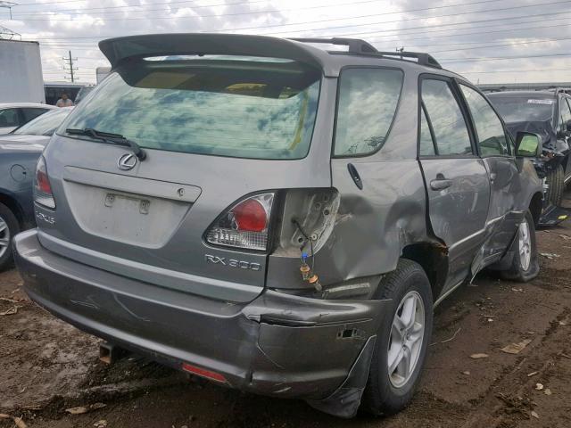 JT6HF10U6Y0162129 - 2000 LEXUS RX 300 GRAY photo 4