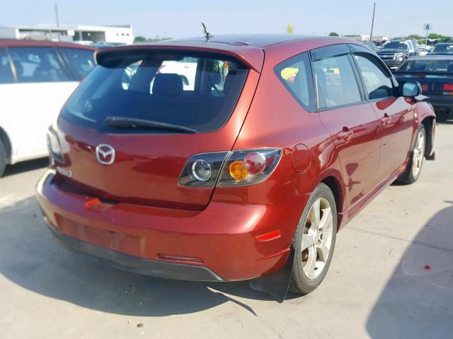 JM1BK343361536470 - 2006 MAZDA 3 HATCHBAC BURGUNDY photo 4