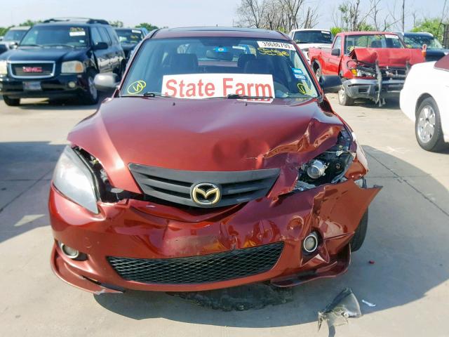 JM1BK343361536470 - 2006 MAZDA 3 HATCHBAC BURGUNDY photo 9