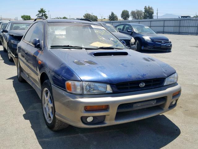 1FLGF485XYG810426 - 2000 SUBARU IMPREZA OU BLUE photo 1