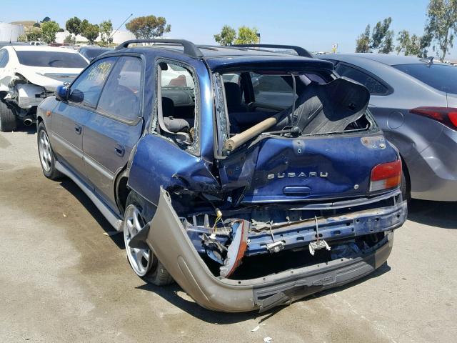 1FLGF485XYG810426 - 2000 SUBARU IMPREZA OU BLUE photo 3