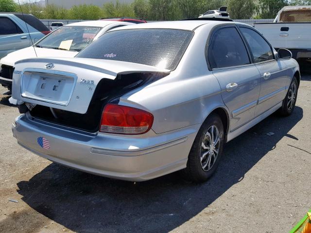 KMHWF25H95A173371 - 2005 HYUNDAI SONATA GL SILVER photo 4