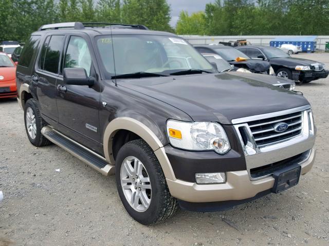 1FMEU74857UA80817 - 2007 FORD EXPLORER E BROWN photo 1