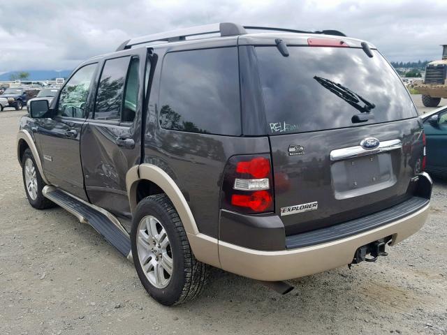 1FMEU74857UA80817 - 2007 FORD EXPLORER E BROWN photo 3