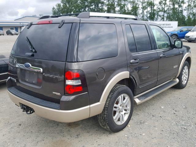 1FMEU74857UA80817 - 2007 FORD EXPLORER E BROWN photo 4