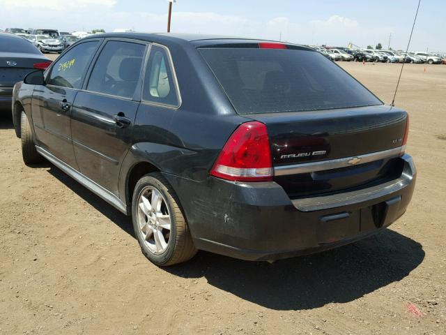 1G1ZT648X5F200155 - 2005 CHEVROLET MALIBU MAX შავი ფოტო 3