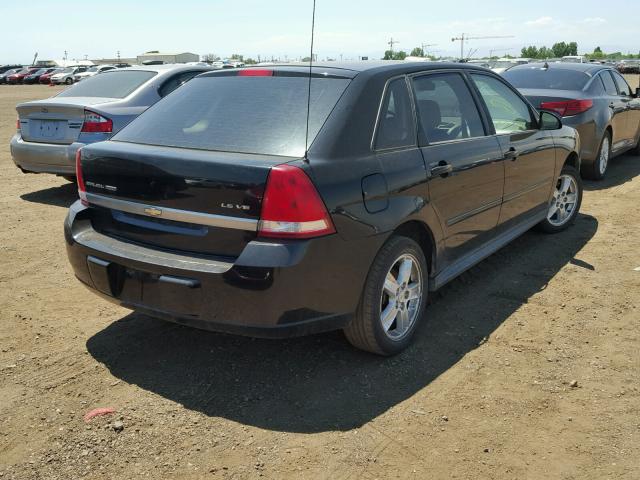 1G1ZT648X5F200155 - 2005 CHEVROLET MALIBU MAX შავი ფოტო 4