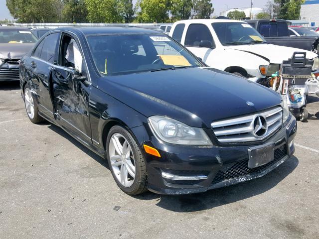 WDDGF4HBXDR245096 - 2013 MERCEDES-BENZ C 250 BLACK photo 1