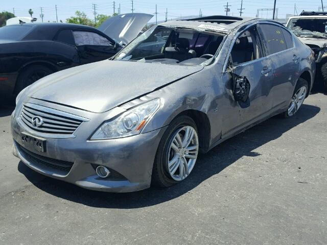 JN1CV6APXFM503732 - 2015 INFINITI Q40 CHARCOAL photo 2