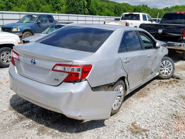 4T1BD1FK4CU005769 - 2012 TOYOTA CAMRY HYBR GRAY photo 4