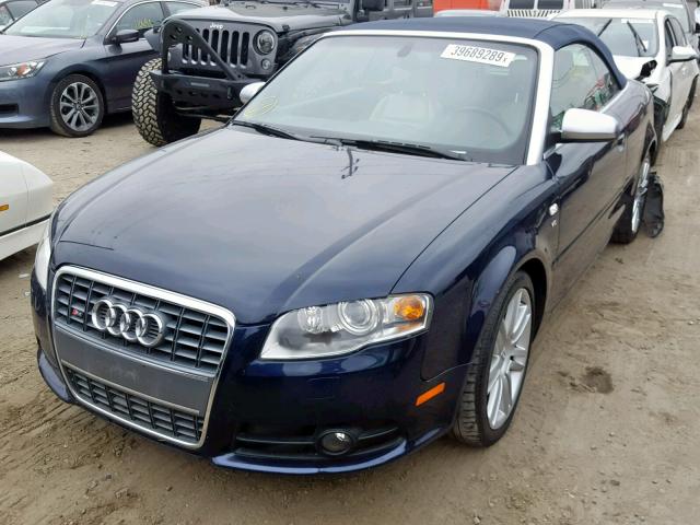 WUARL48H67K900922 - 2007 AUDI S4 QUATTRO BLUE photo 2