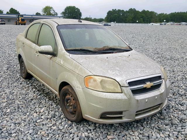 KL1TD56E19B377463 - 2009 CHEVROLET AVEO LS SILVER photo 1