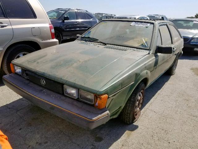 WVWCA0534CK035081 - 1982 VOLKSWAGEN SCIROCCO D GREEN photo 2