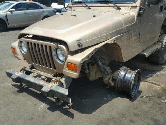 1J4FY19S8XP408920 - 1999 JEEP WRANGLER / TAN photo 9