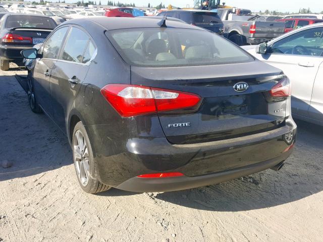 KNAFX4A82G5464502 - 2016 KIA FORTE EX BLACK photo 3