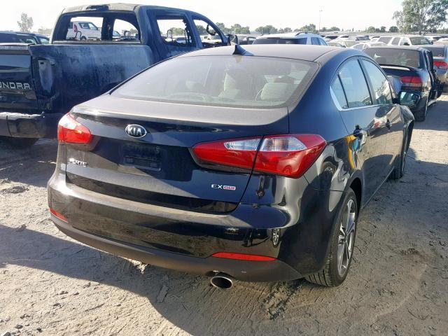 KNAFX4A82G5464502 - 2016 KIA FORTE EX BLACK photo 4