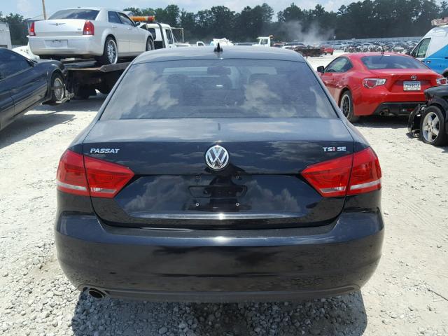 1VWBS7A31EC070288 - 2014 VOLKSWAGEN PASSAT SE BLACK photo 9