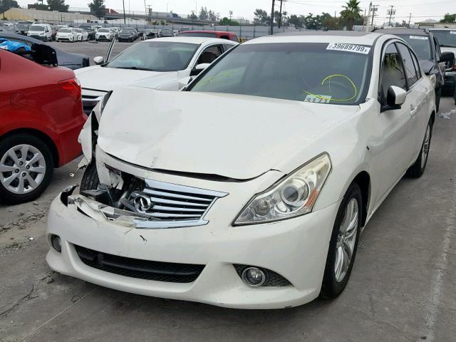 JN1CV6AP2CM620250 - 2012 INFINITI G37 BASE WHITE photo 2