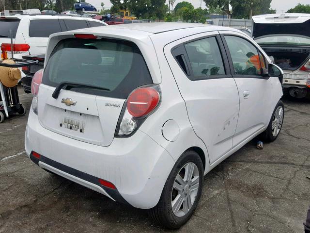 KL8CD6S99EC573669 - 2014 CHEVROLET SPARK 1LT WHITE photo 4