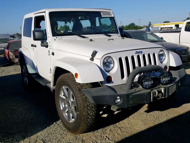 1C4GJWBGXDL505573 - 2013 JEEP WRANGLER S WHITE photo 1